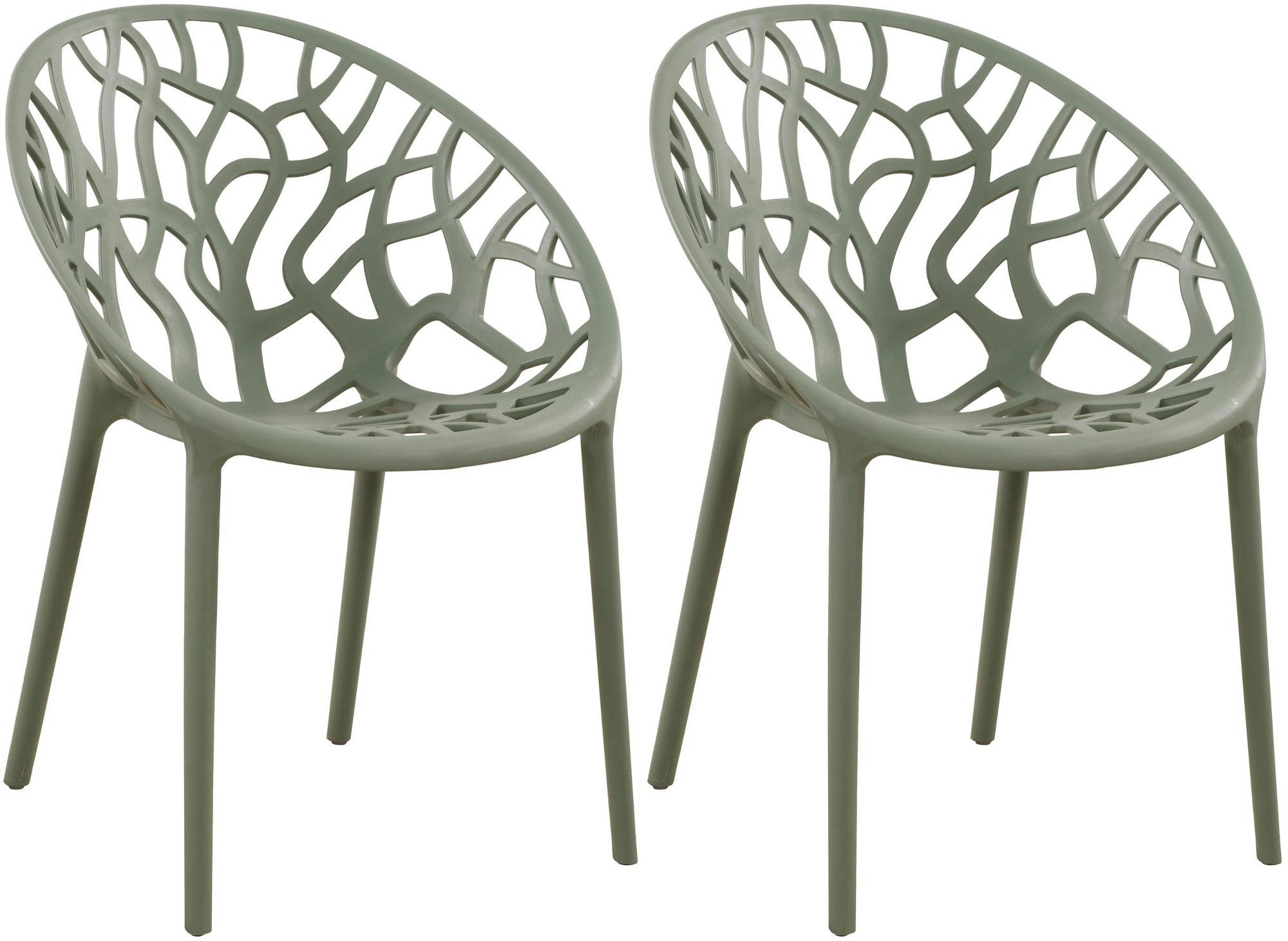 CLP Gartenstuhl Hope (2er Set, 2 St), Kunststoff, stapelbar, wetterfest günstig online kaufen