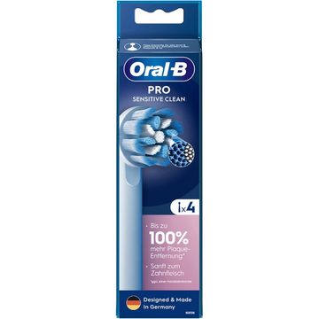 Oral-B Aufsteckbürsten Pro Sensitive Clean 4er - Aufsteckbürsten - weiß