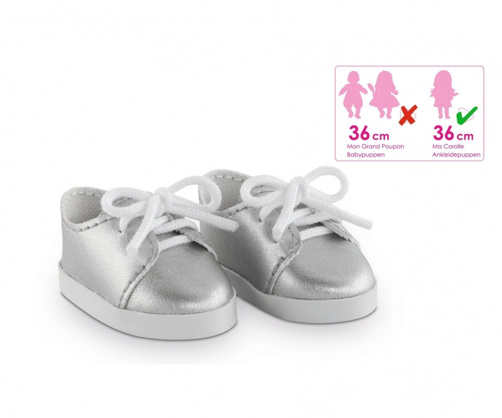 Smoby Puppen Trage Corolle MC silberne Schuhe