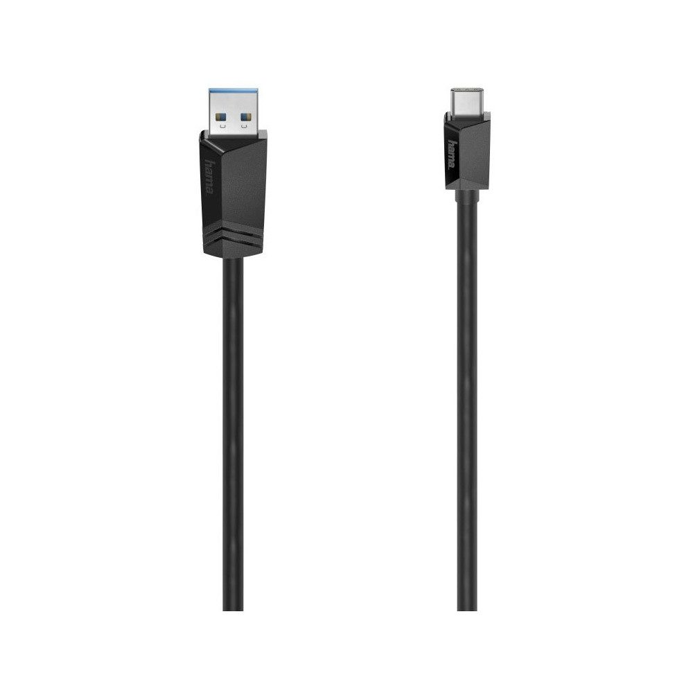 Hama USB-C-Kabel 1,5m USB-C zu USB-A schwarz Computer-Adapter