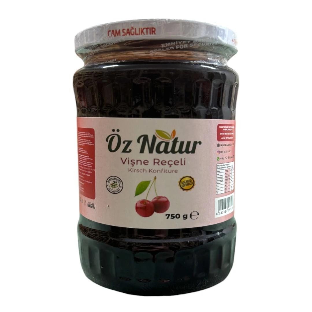 Öz Natur Fruchtaufstrich, Kirschkonfitüre Türkischer Art 750g