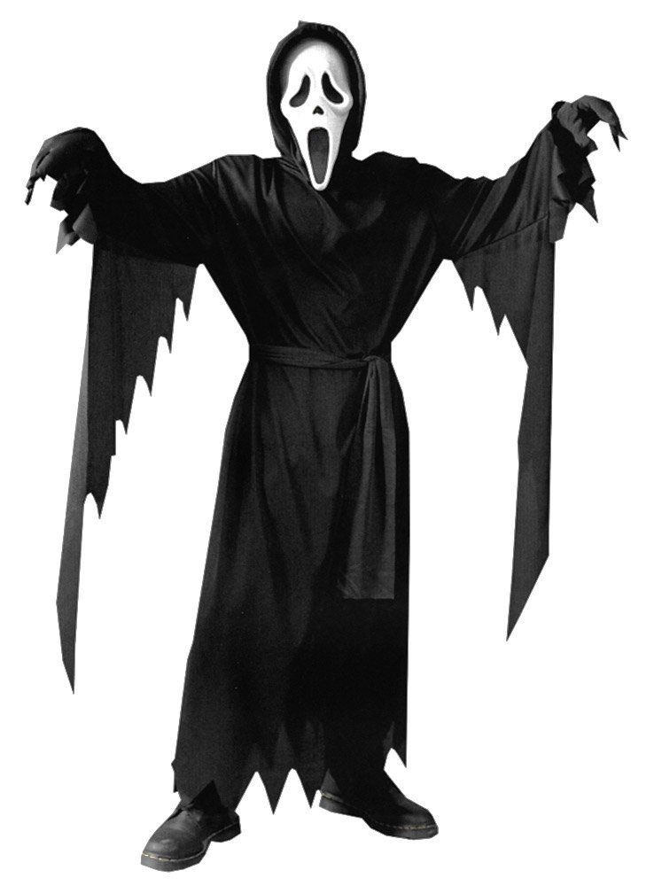 Fun World Kostüm Original Scream - Horror Halloween Kostüm Kinder, Gruseliges Halloween Kinderkostüm