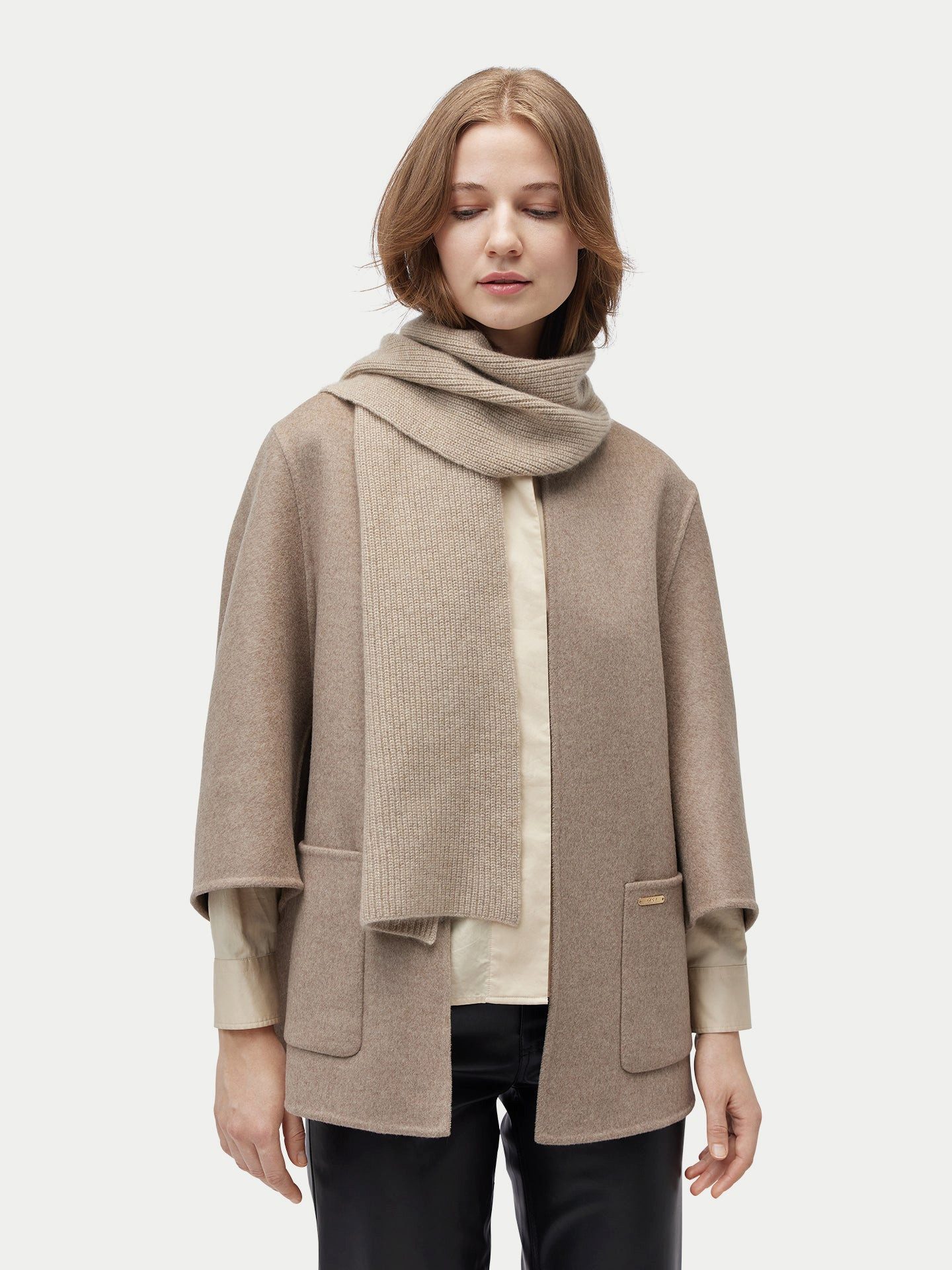 GOBI Cashmere Strickschal Schal mit Patentmuster