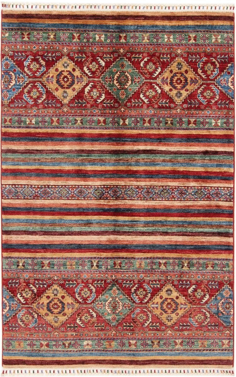 Orientteppich Arijana Shaal 123x189 Handgeknüpfter Orientteppich, Nain Trading, rechteckig, Höhe: 5 mm