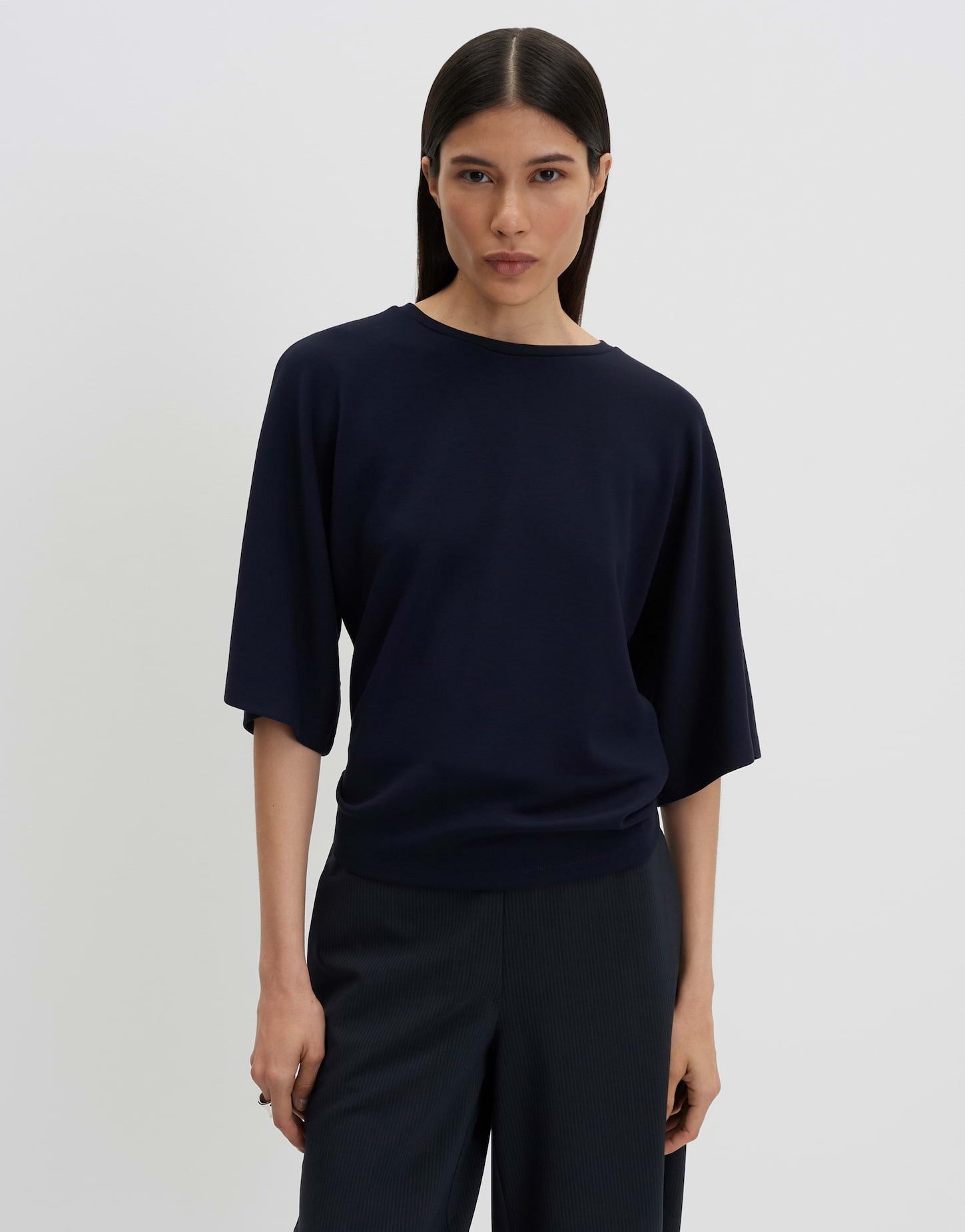 someday Sweatshirt Unora aus Sweatware mit Fledermausärmeln Glatte Oberfläche mit modernem Shape