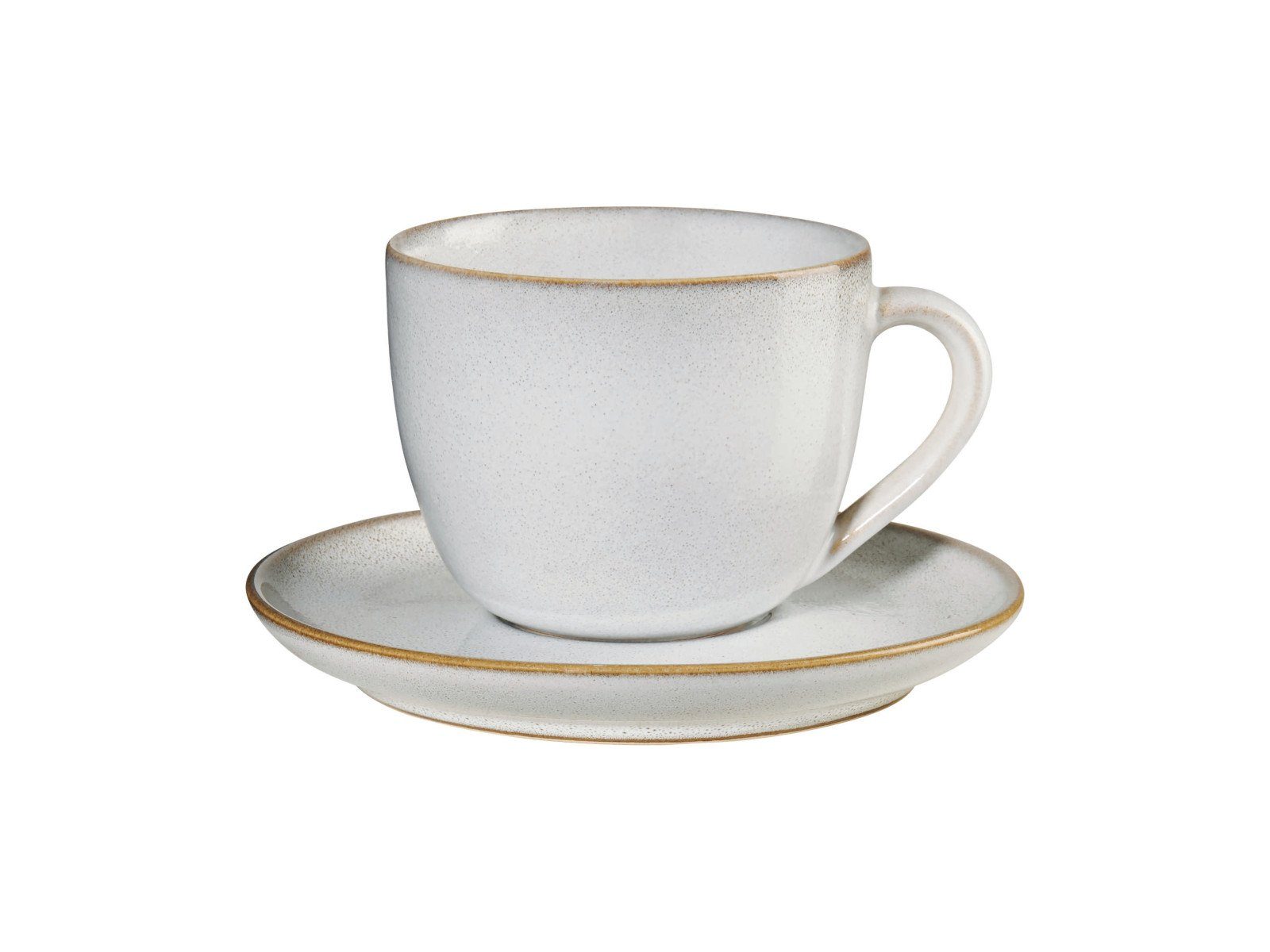 ASA SELECTION Tasse SAISONS Cappuccinotasse mit Untert. sand 0,23 l, Steinzeug, Geschirr