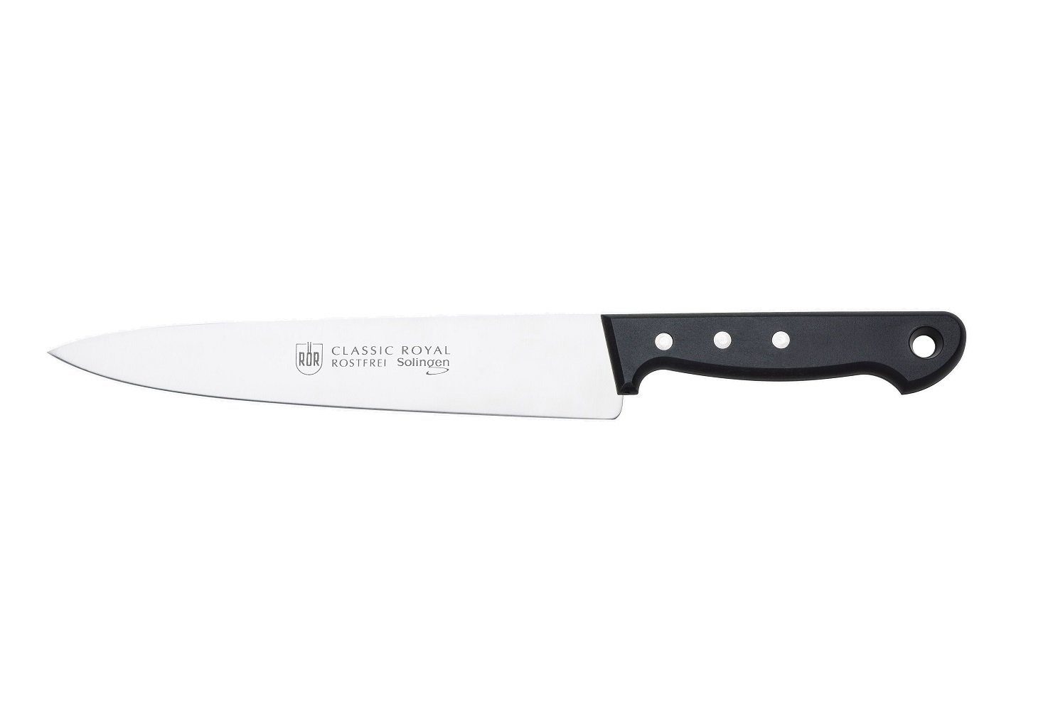 RÖR Kochmesser 10266, Classic Royal Kochmesser, hochwertiger Messerstahl - Griff mit Nieten - Made in Solingen | Kochmesser
