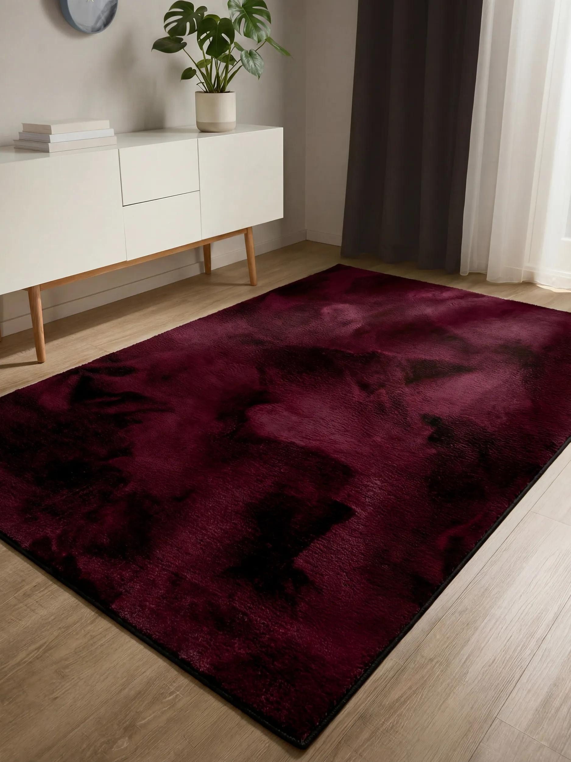 benuta Fellteppich Furry, rechteckig, Höhe: 42 mm, Kunstfaser, Berber, Ethno-Style, Wohnzimmer