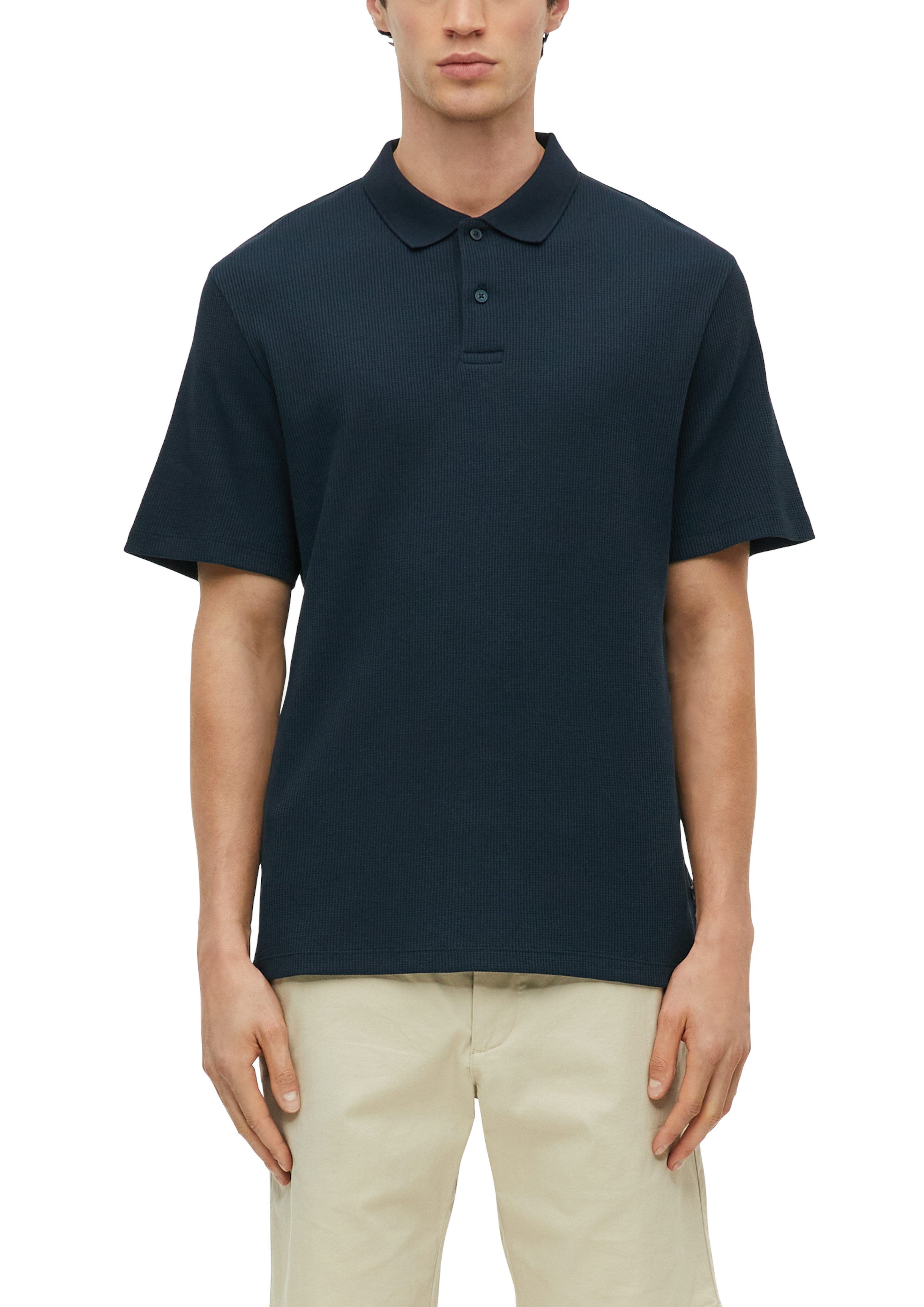 s.Oliver Poloshirt Sommer-Poloshirt in Struktur-Optik
