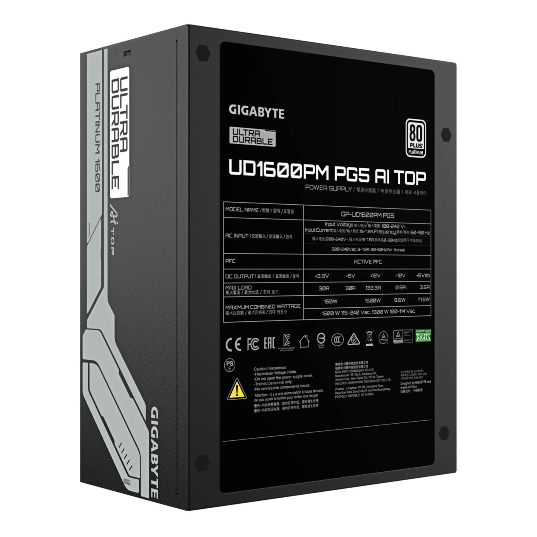 Gigabyte UD1600PM PG5 AI TOP Netzteil