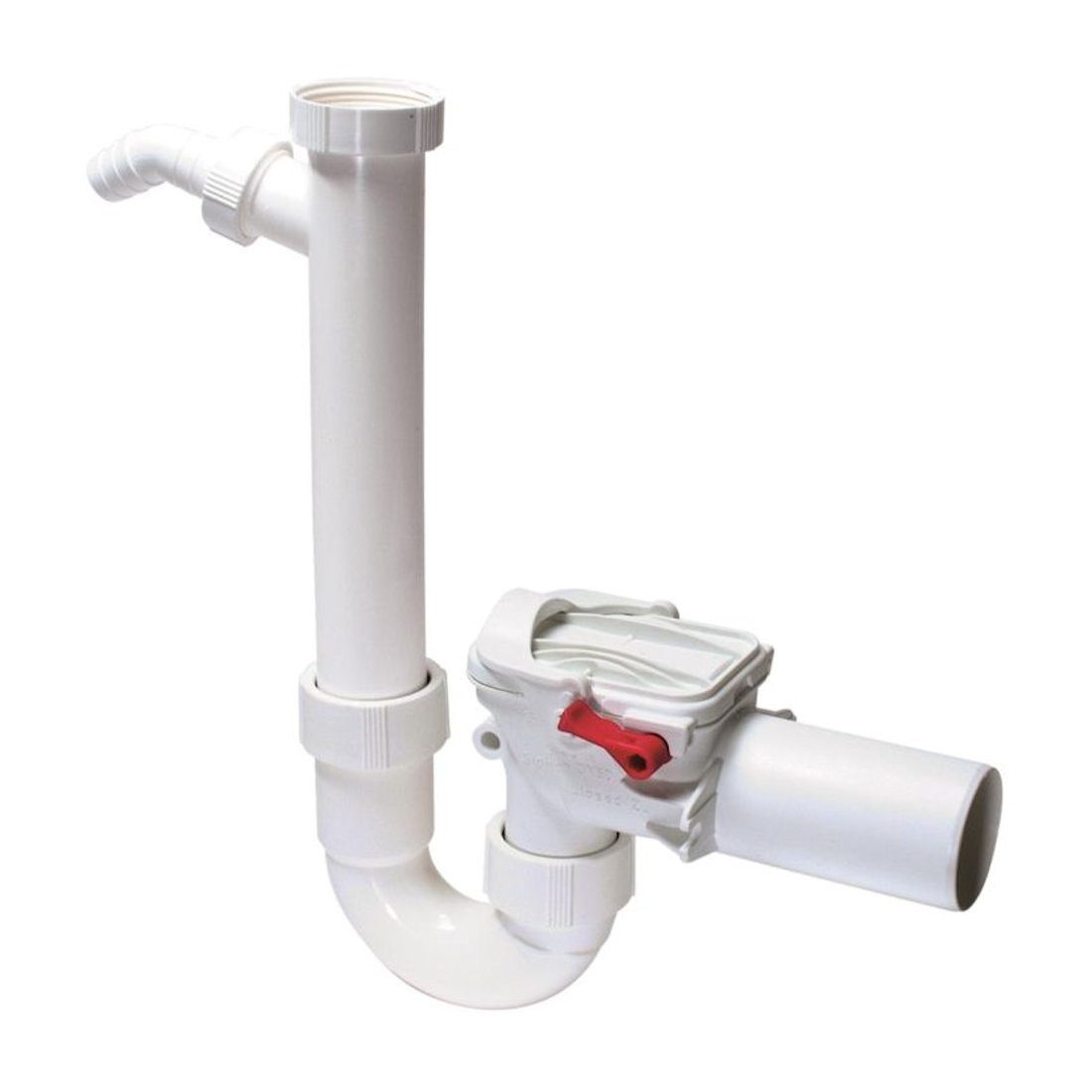 Kessel Siphon Rückstauverschluss Staufix Siphon DN50, mit Anschluss f. Waschmaschine