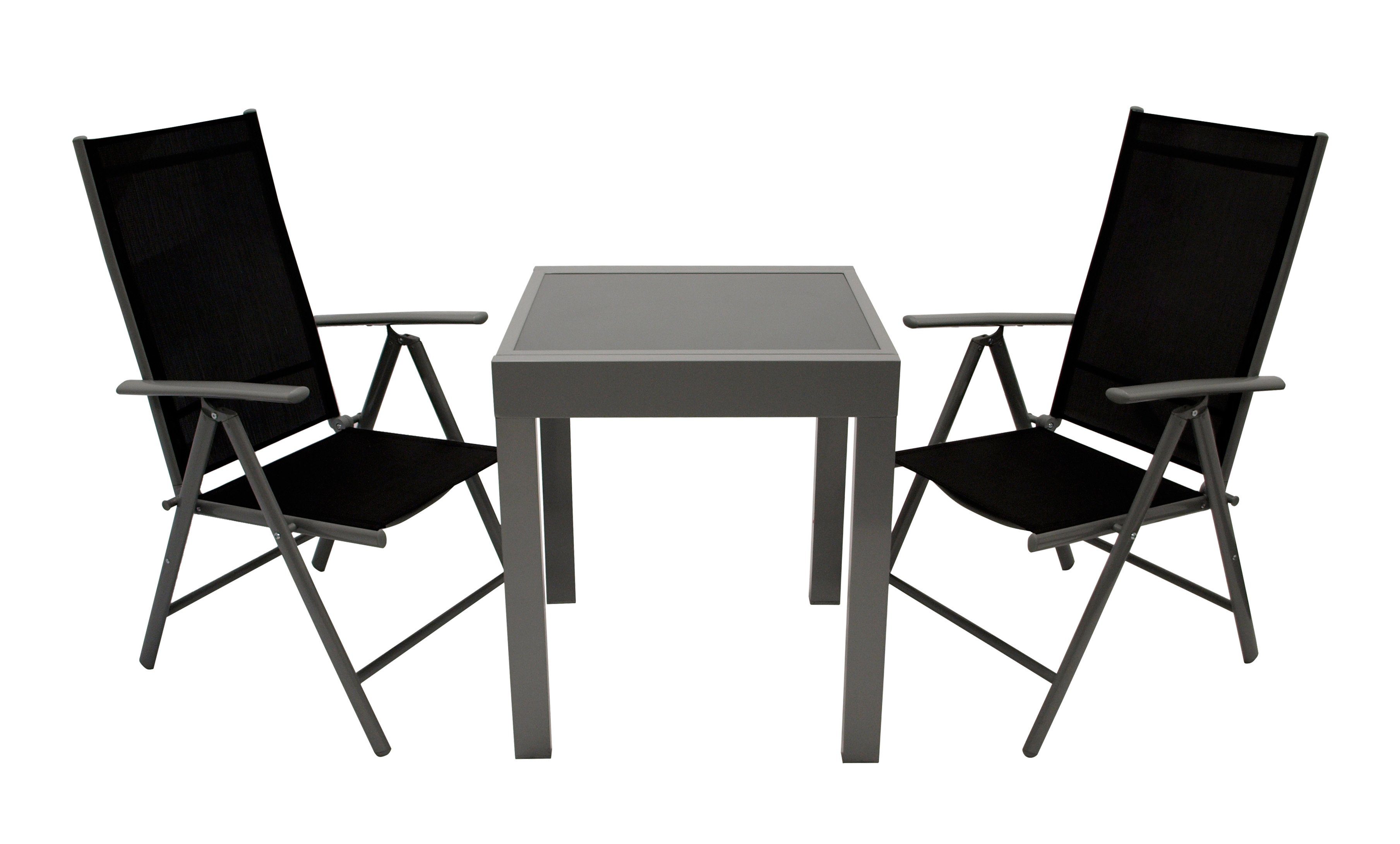 DEGAMO Garten-Essgruppe AMALFI, (5-tlg), Aluminium silbergrau, günstig online kaufen