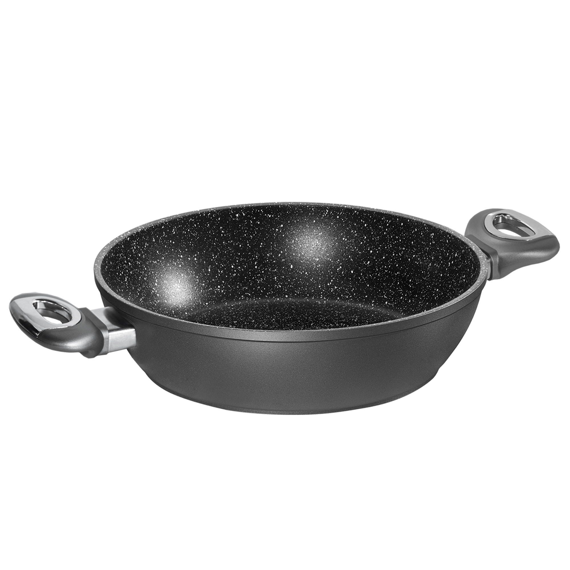 STONELINE Servierpfanne, Made in Germany, Antihaftbeschichtung mit echten Steinpartikeln, Aluminium