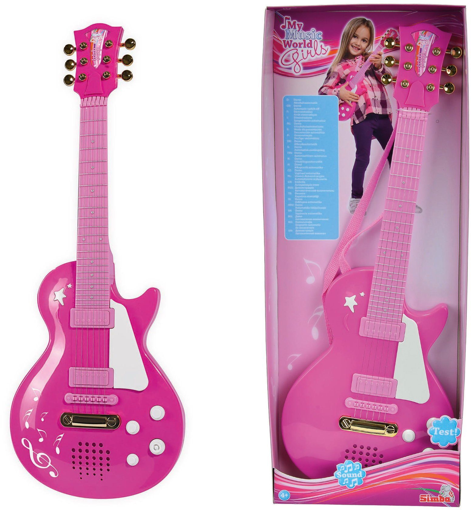 SIMBA Spielzeug-Musikinstrument Spielzeug Spielwelt Musik My Music World Girls Rockgitarre 106830693