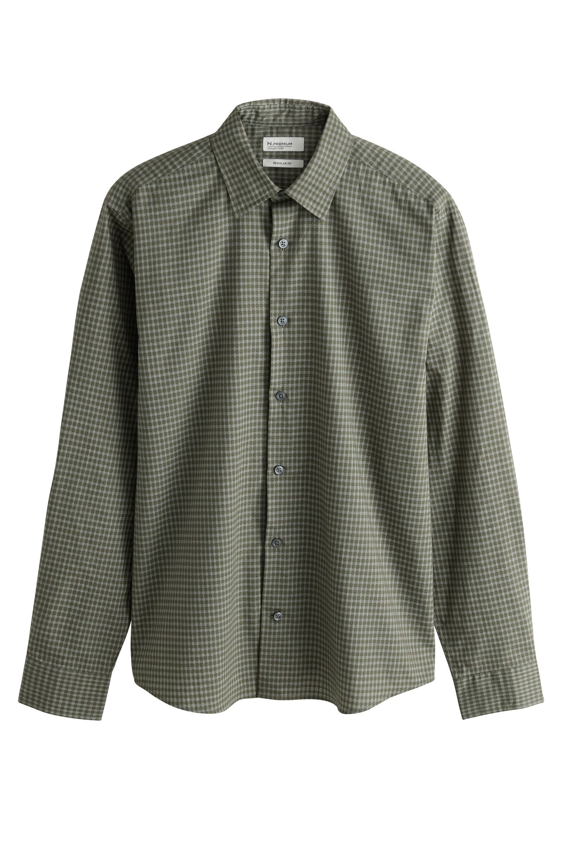 Next Langarmhemd Edles Regular Fit Langarmhemd mit weicher Haptik (1-tlg)