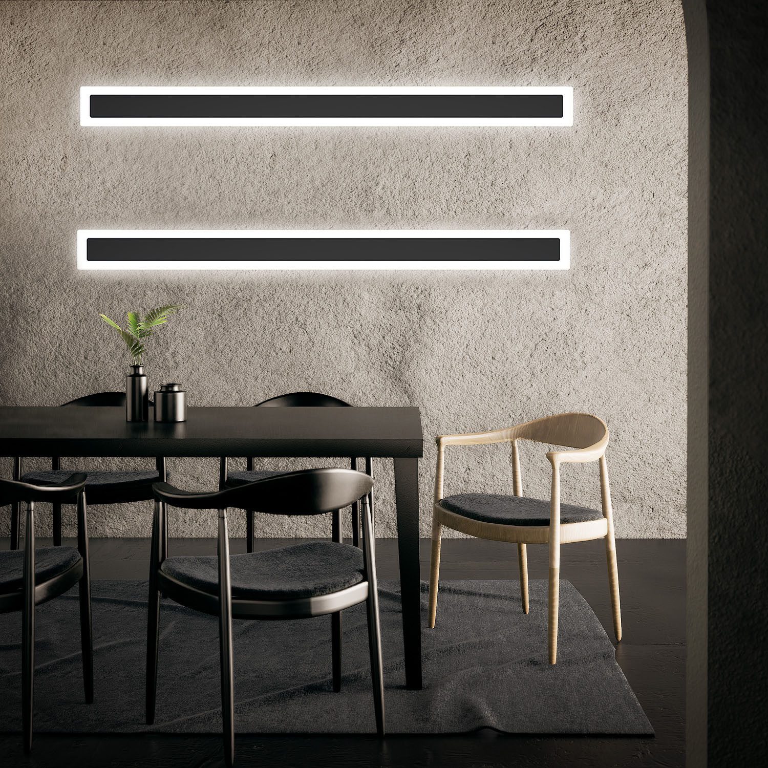 oyajia LED Wandleuchte Lange Wandleuchte 100cm, günstig online kaufen