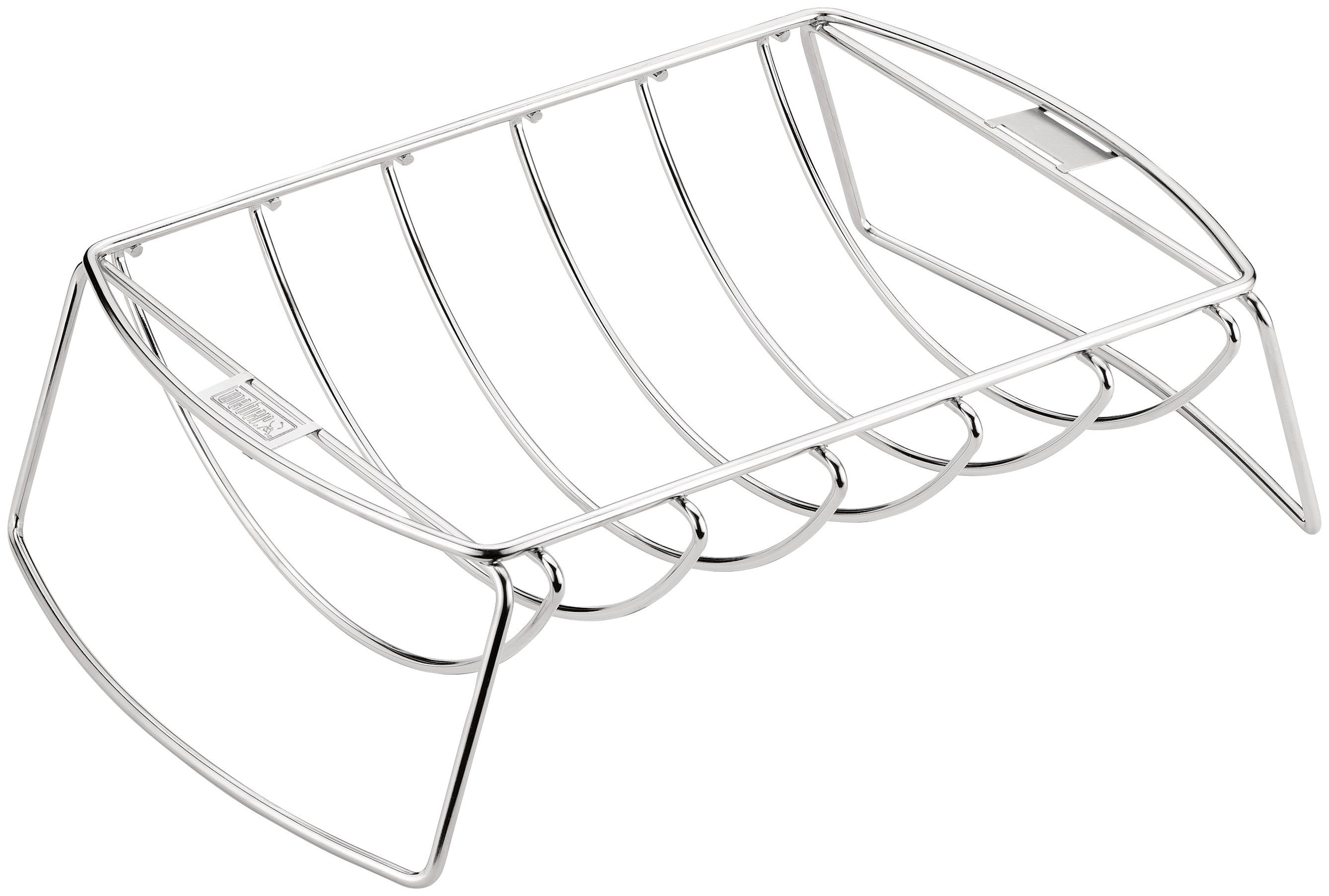 Weber Grillguthalter Spare-Rib-Halter, Edelstahl, Für bis zu 5 Rippchen