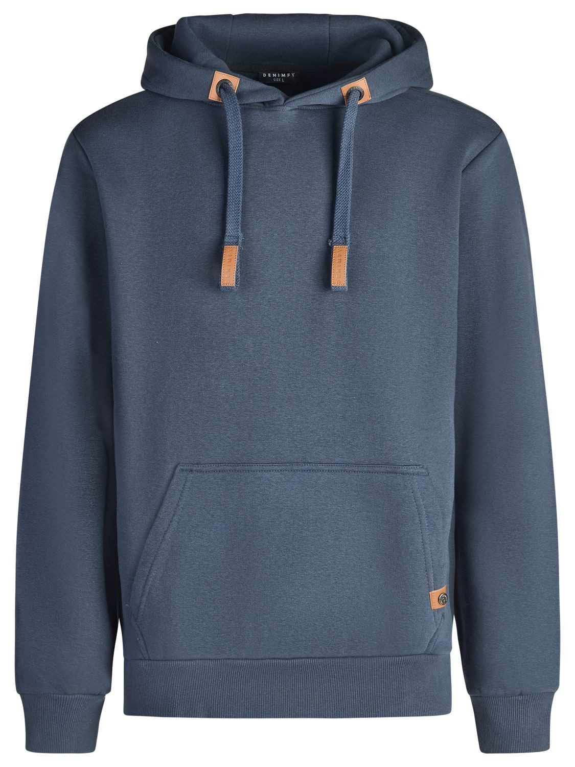 DENIMFY Kapuzenpullover Herren Hoodie DFIvo Regular Fit Longsleeve Sweatshirt mit Kängurutasche – Bild 3 von 4