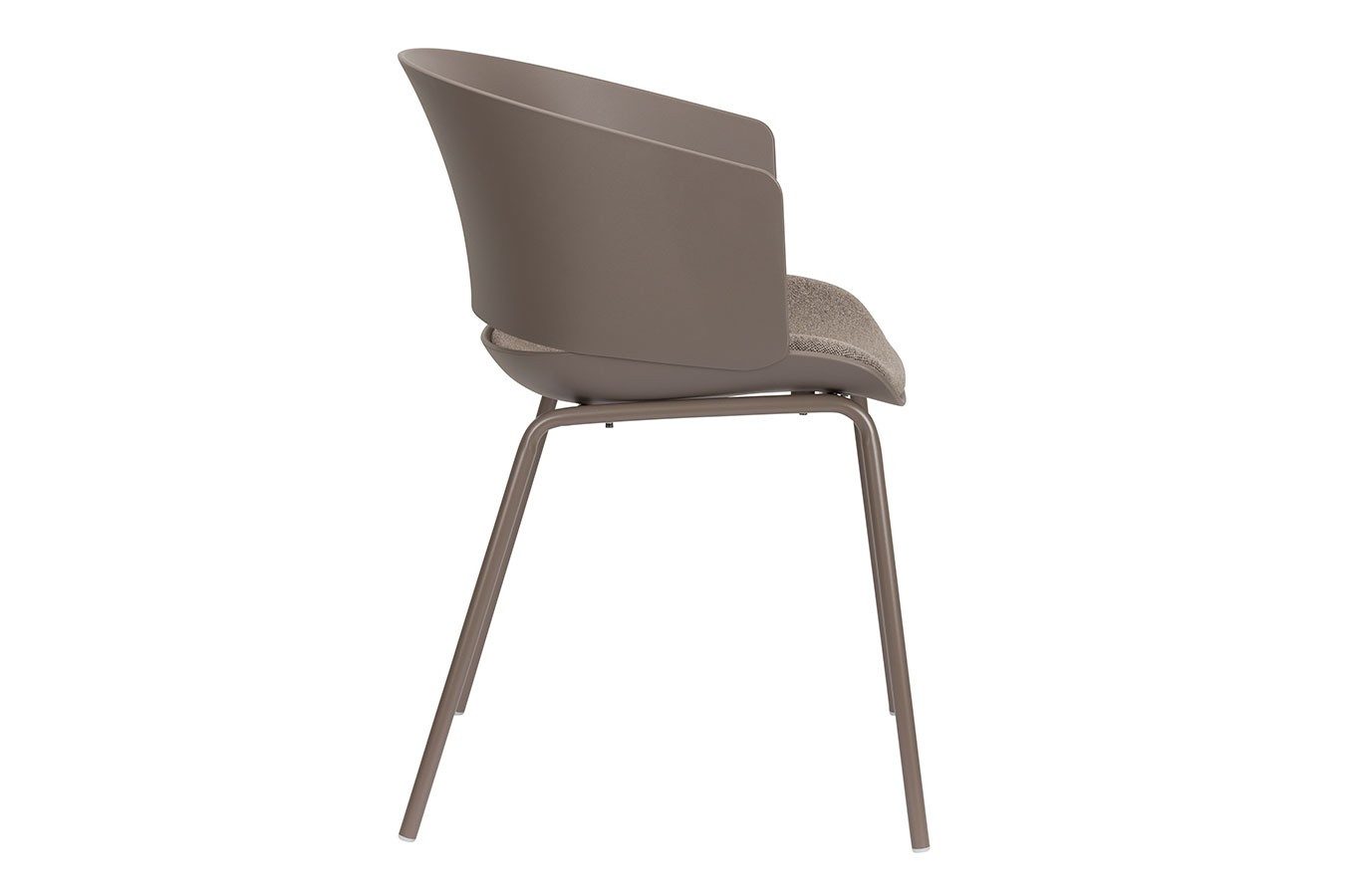 Zuiver Armlehnstuhl Designerstuhl Jessi Kunststoff taupe