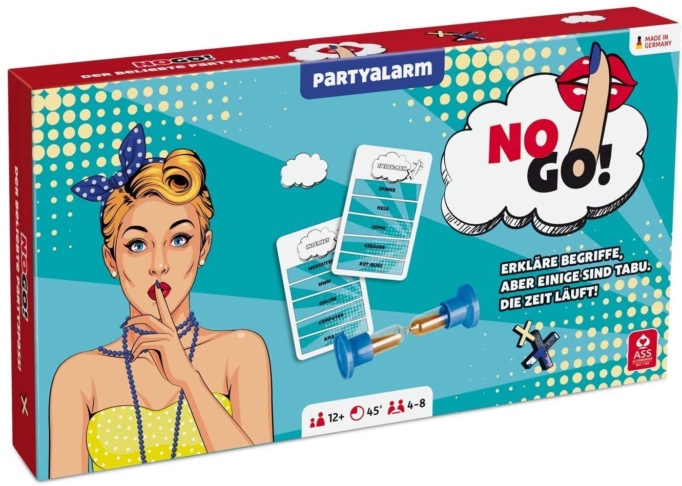 ASS Spiel, Kartenspiel ASS Partyspiel NO GO