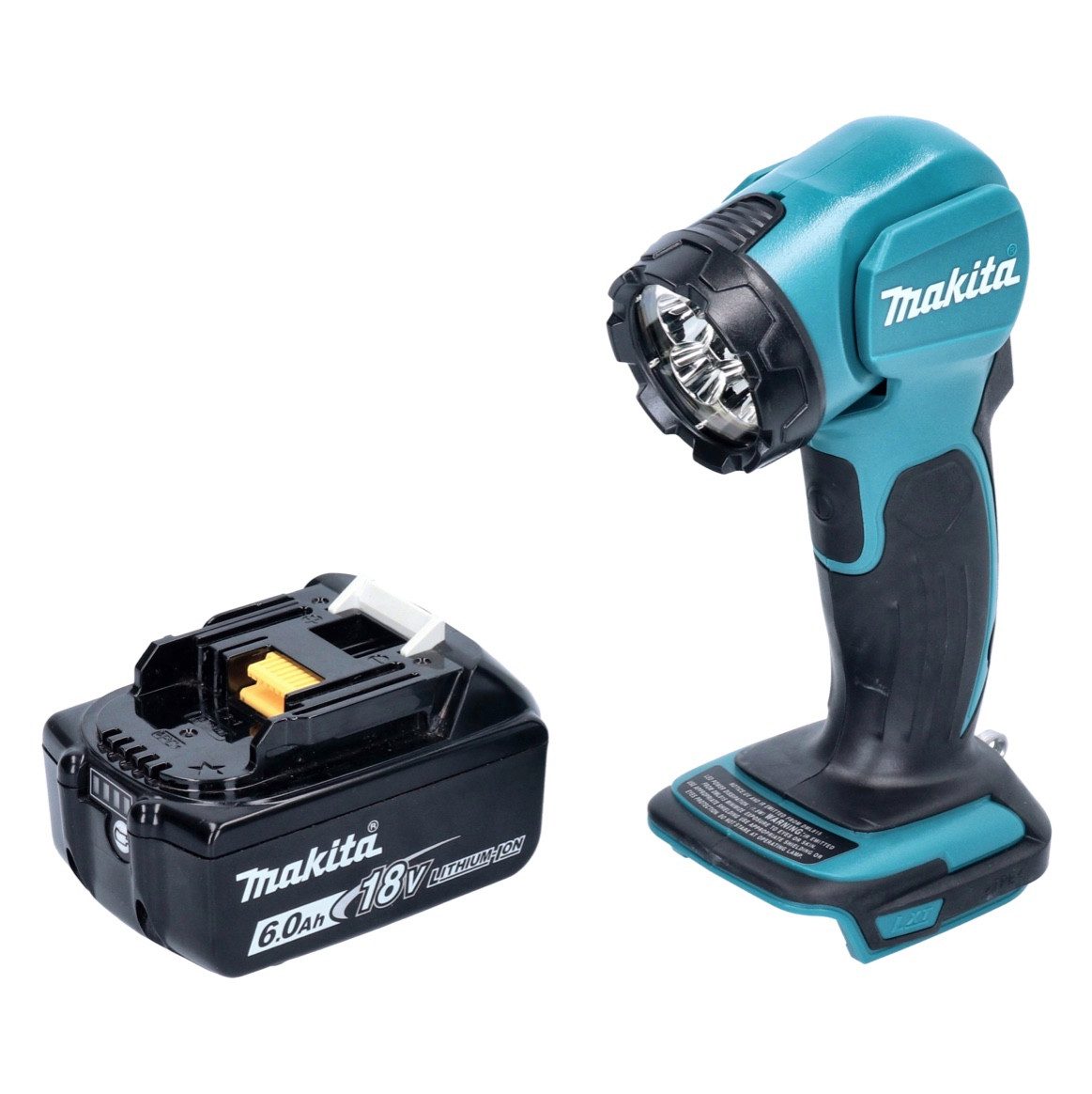 Makita Baustrahler DEADML 815 G1 LED Akku Handleuchte 14,4 - 18 V 160 lm + 1x Akku 6,0 A