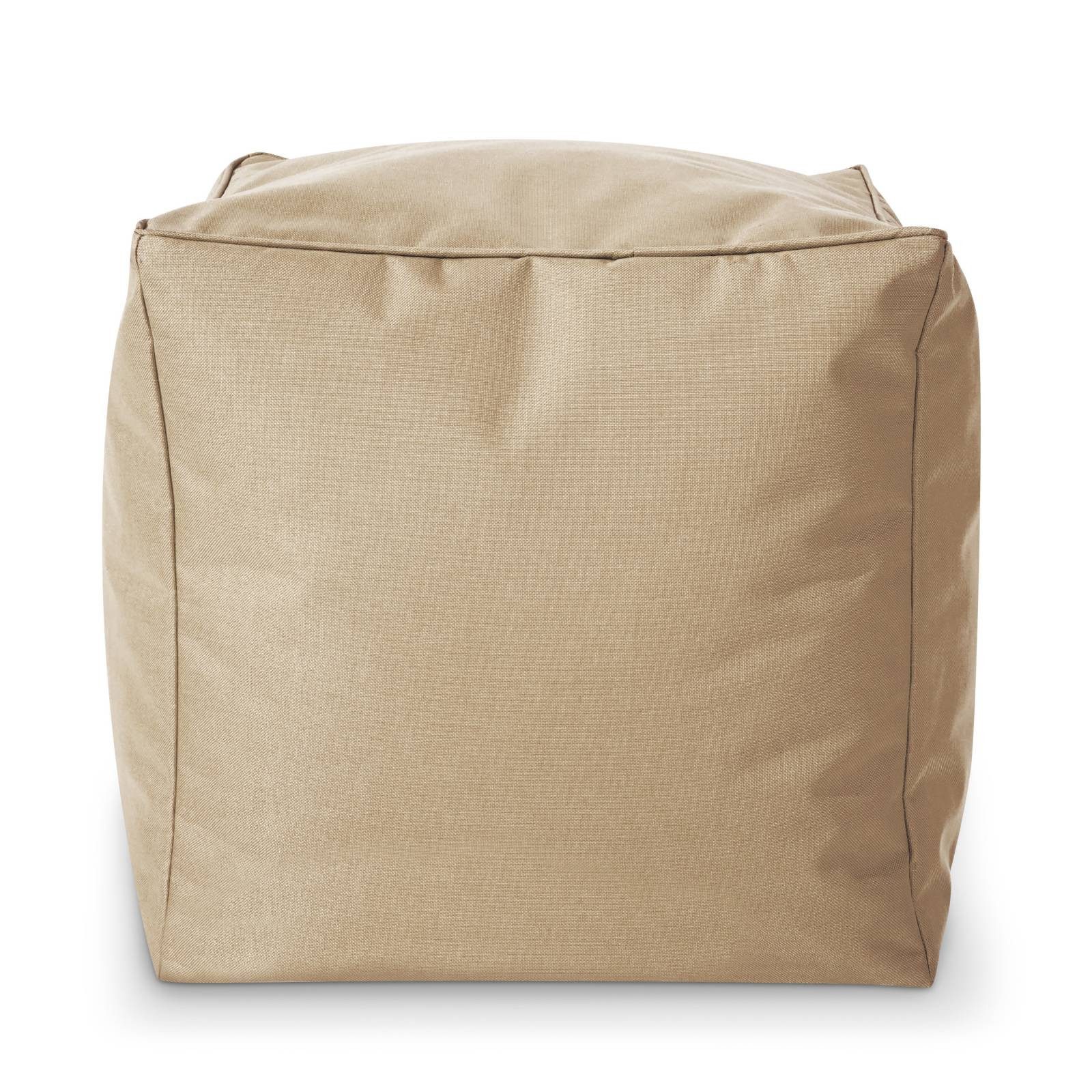 Green Bean Sitzsack Sitzsack-Hocker Pouf Cube 40x40x40cm (Hocker 40x40x40cm mit EPS-Perlen Füllung, Fußhocker Fußkissen Sitz-Pouf für Sitzsäcke), Bodenkissen für Kinder und Erwachsene - Sitzkissen Sitzhocker