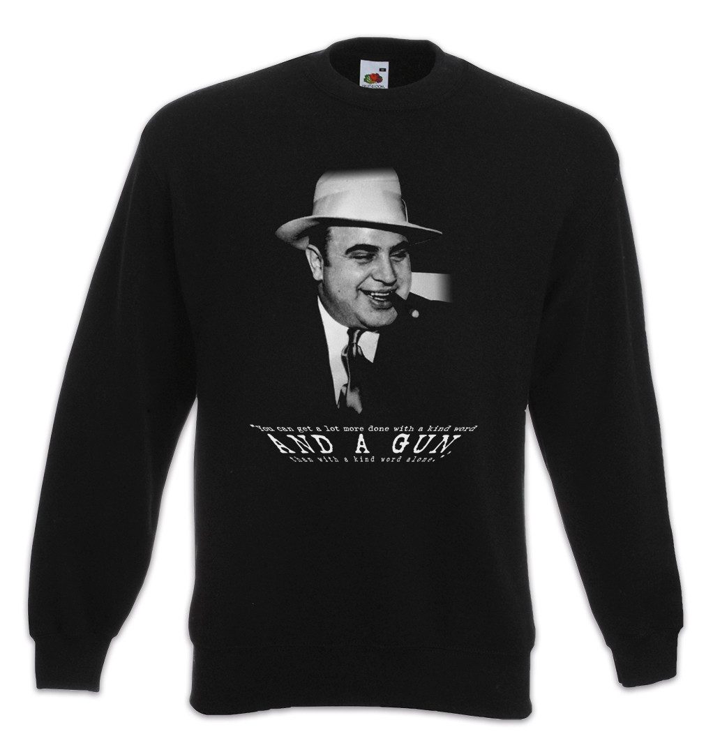 Sweatshirt Al Capone Classic Portrait Sweatshirt Mafia Mob Familia Chicago US
