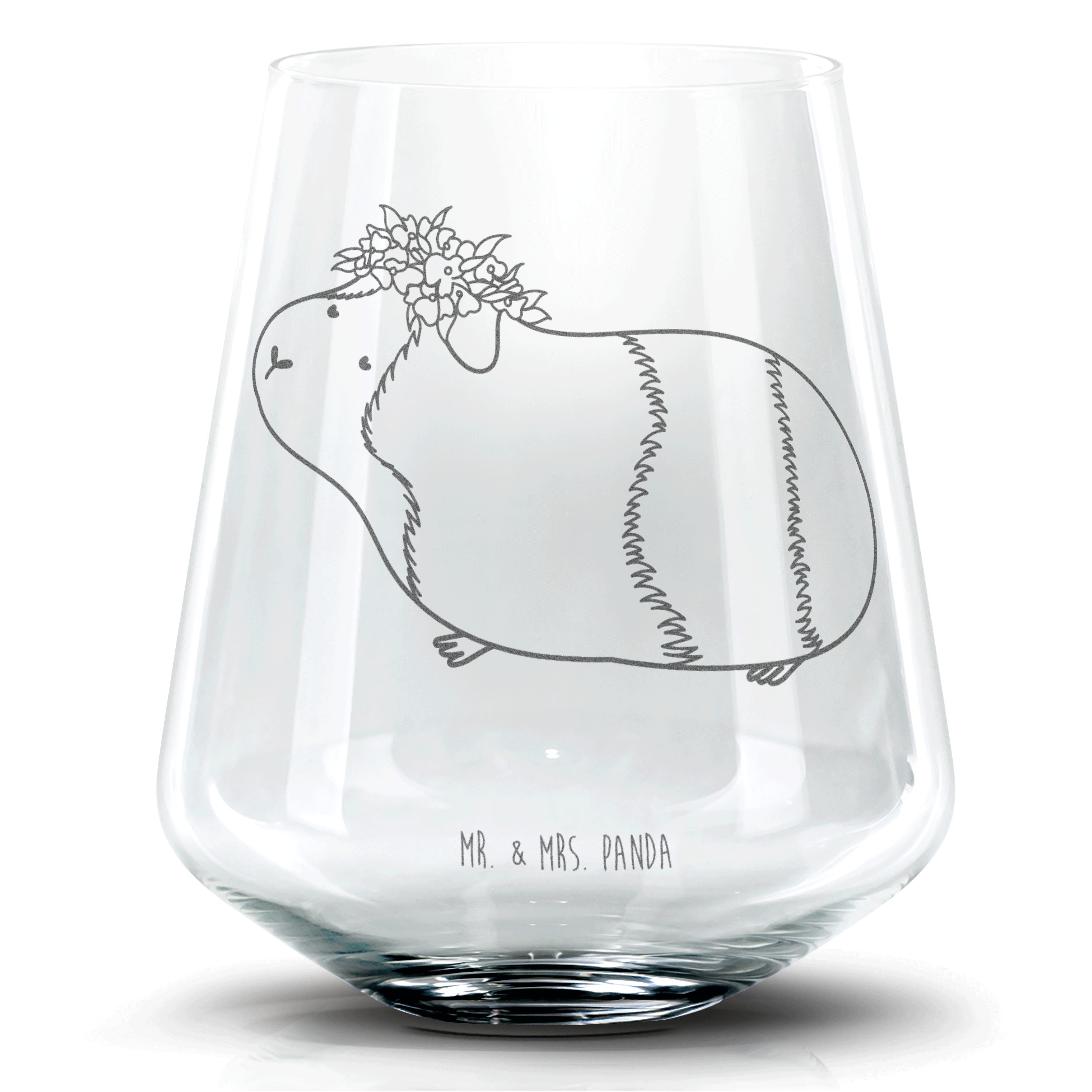 Mr. & Mrs. Panda Cocktailglas Meerschweinchen Weisheit Transparent