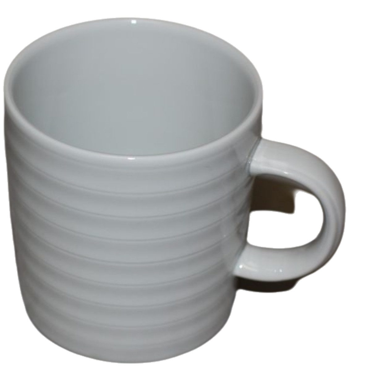 emeco Tasse Kaffeetasse 300 ml aus Porzellan 6er Set / weiß Kaffeebecher Tasse Bec, 6-tlg., Porzellan
