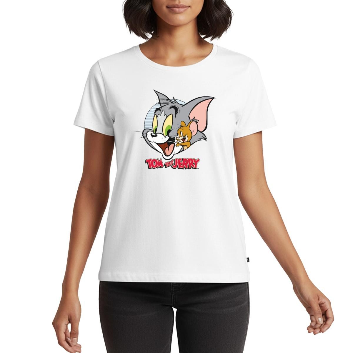 T-Shirt Tom Und Jerry Verschmust Frauen Premium T-Shirt