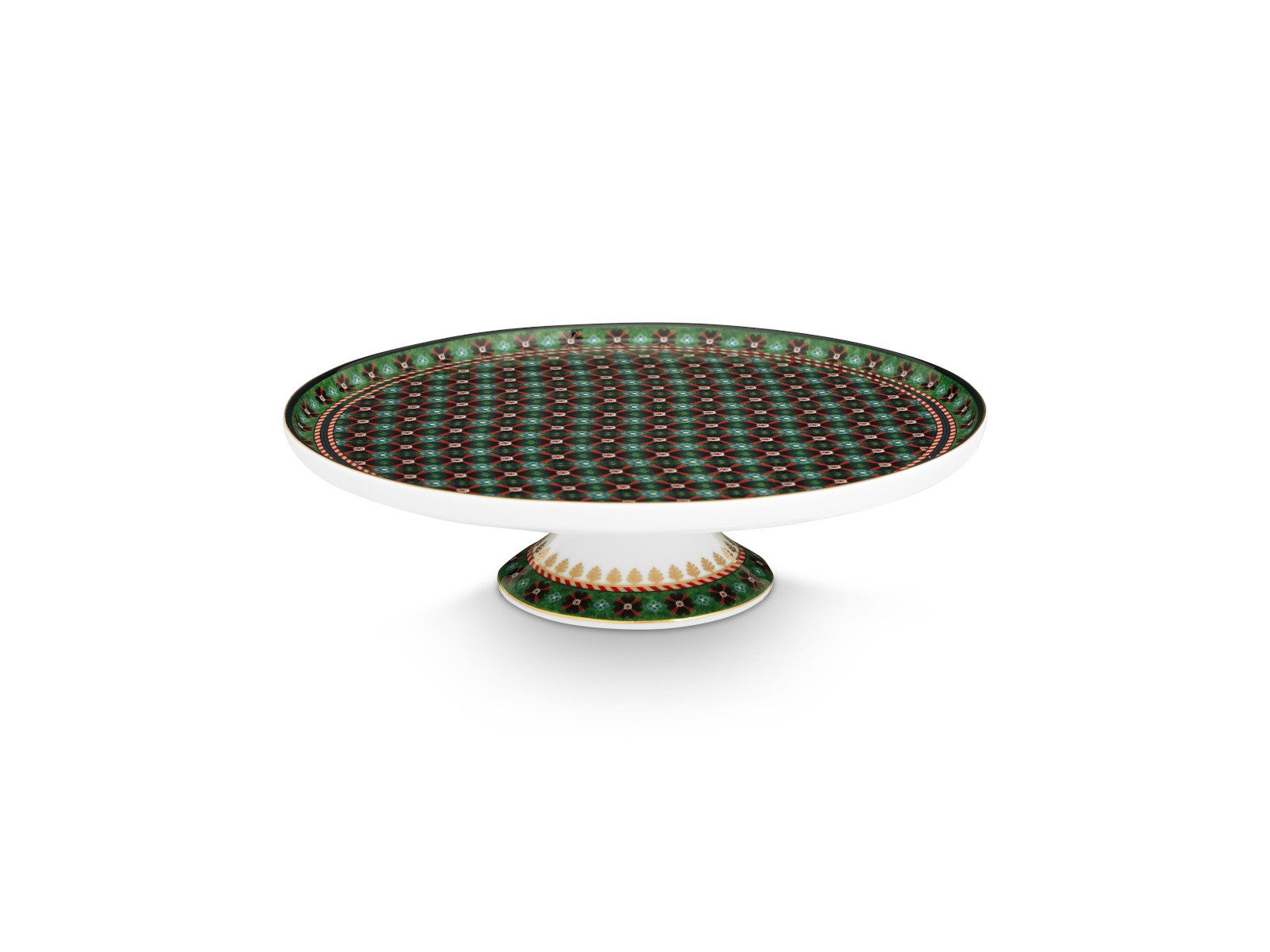 PiP Studio Tortenplatte Berry Blues Tortenplatte klein clover green 21cm, Porzellan, (Platten)