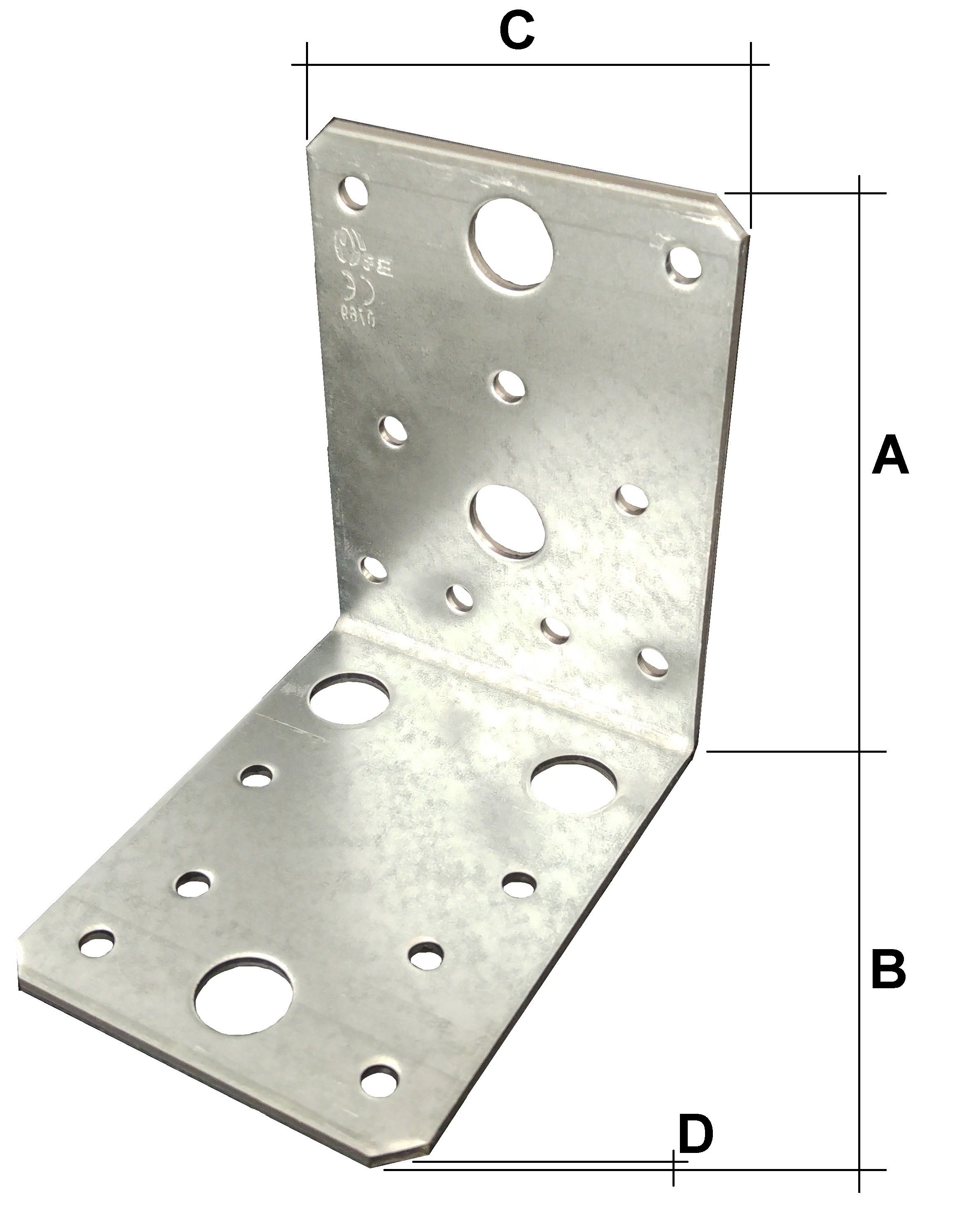 Thumbnail - PARCO Winkelverbinder PARCO Winkelverbinder 105x105x90x3,0mm vz. ohne Steg, 105x105x90x3,0 mm, (105x105x90x3,0 mm)