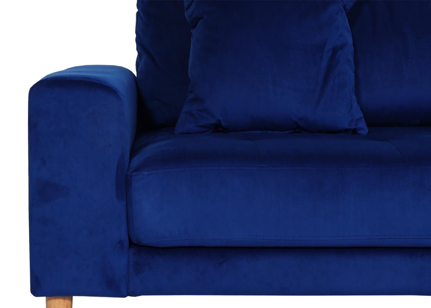 blau blau 1 Lounge-Stil, Sitzpolsterung, | Liegefläche Teile, MCW Moderner Ecksofa Extradicke MCW-J54, Breite