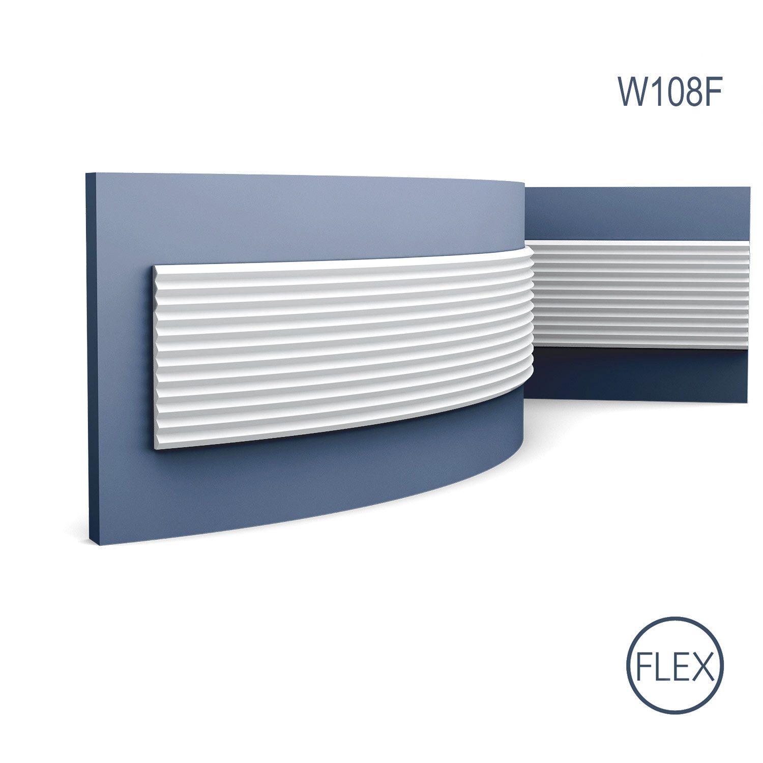 Orac Decor Flexprofil W108F MODERN ZIGZAG flexibles 3D Wandpaneel Zierelement 2 m (Profilleiste, 1-St., 3D Wandpaneel, flexibles Wandpaneel, Zierelement, 2 m), Profilleiste