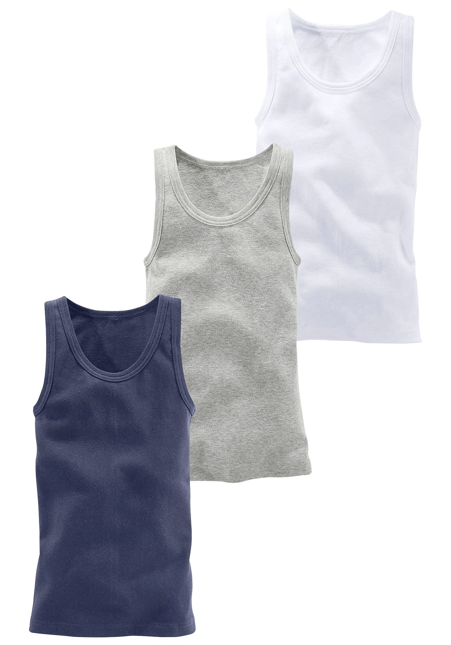 Drunterziehen 3-tlg) Tanktop zum ideal (Packung, H.I.S