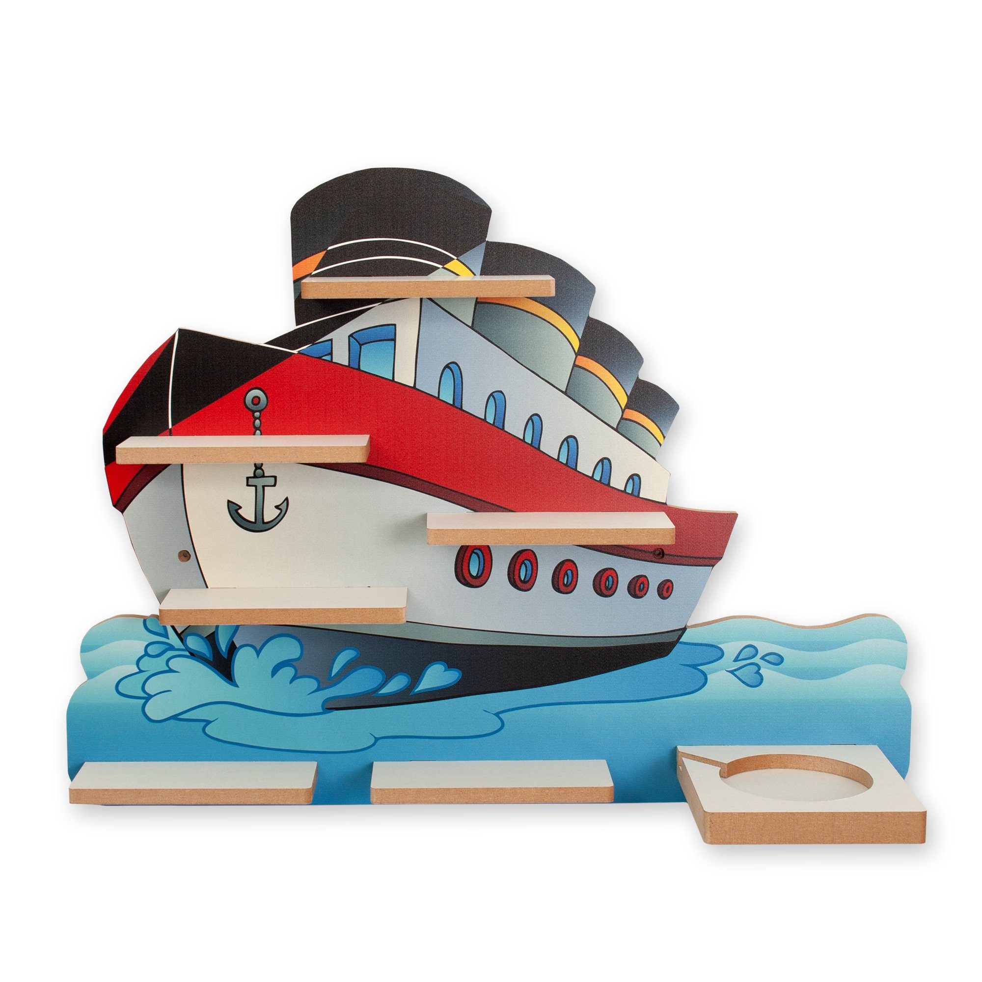 Kinderregal MUSIKBOX-REGAL Schiff