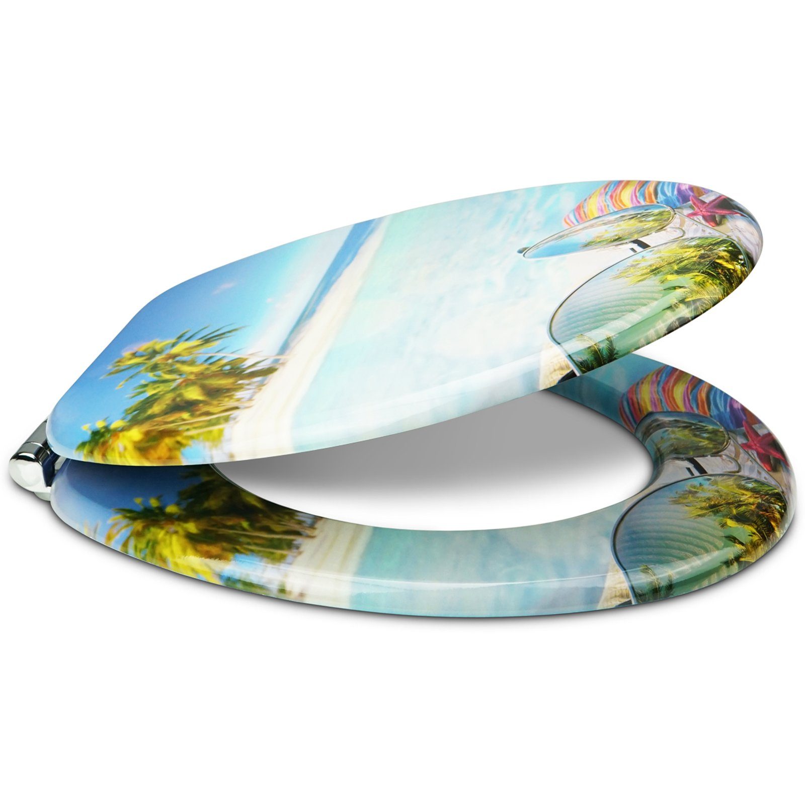Sanfino WC-Sitz „Hawaii“ hochwertiger Toilettendeckel mit günstig online kaufen