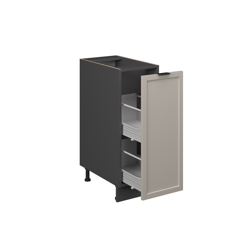 Vicco Apothekerschrank Fame-Line, GrauBeige/Anthrazit, 30 cm ohne Arbeitsplatte (1-St) – Bild 5 von 5