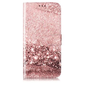 CLM-Tech Handytasche für Samsung Galaxy A15 5G Hülle Tasche aus Kunstleder Klapphülle (rosegold, Handyhülle Wallet Flip Case Cover Etui), Schutzhülle mit Standfunktion, Kartenfächer, und Magnetverschluss