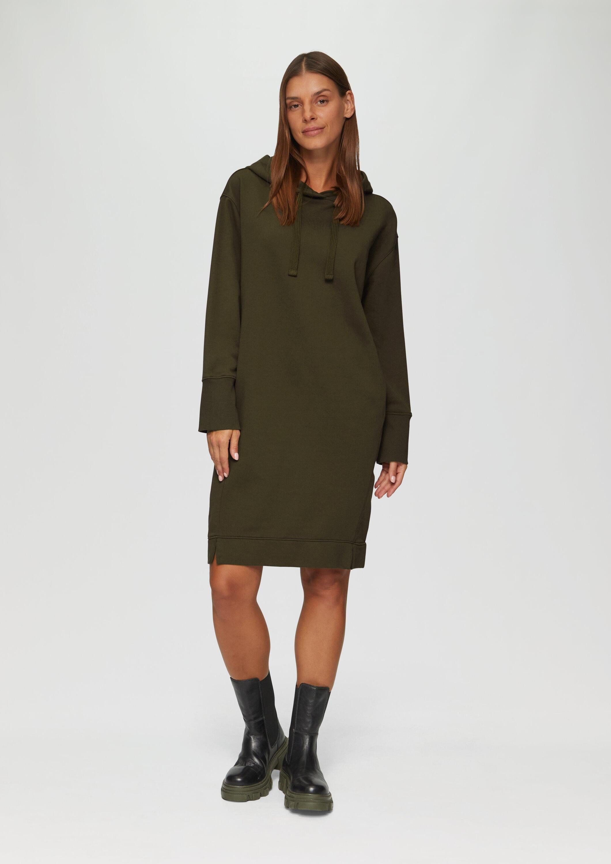 s.Oliver Minikleid Kleid Sweatkleid mit Eingrifftaschen und vorgesetzter Se günstig online kaufen