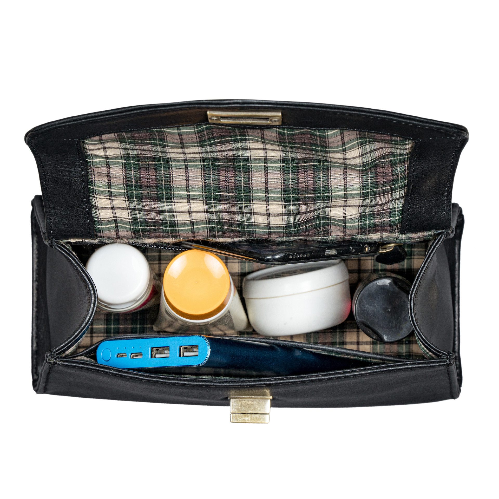 Benthill Handtasche Damen Echt Leder Handtasche Frauen Henkeltasche Vintage Schultertasche, Schultergurt / Umhängegurt Reißverschlussfach