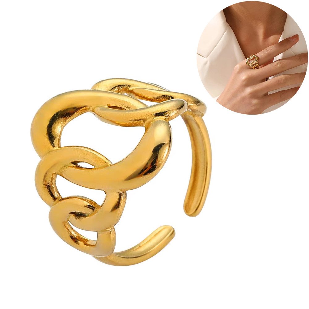 RWEUOQ Fingerring Verstellbare Damenringe, Offener hohler günstig online kaufen