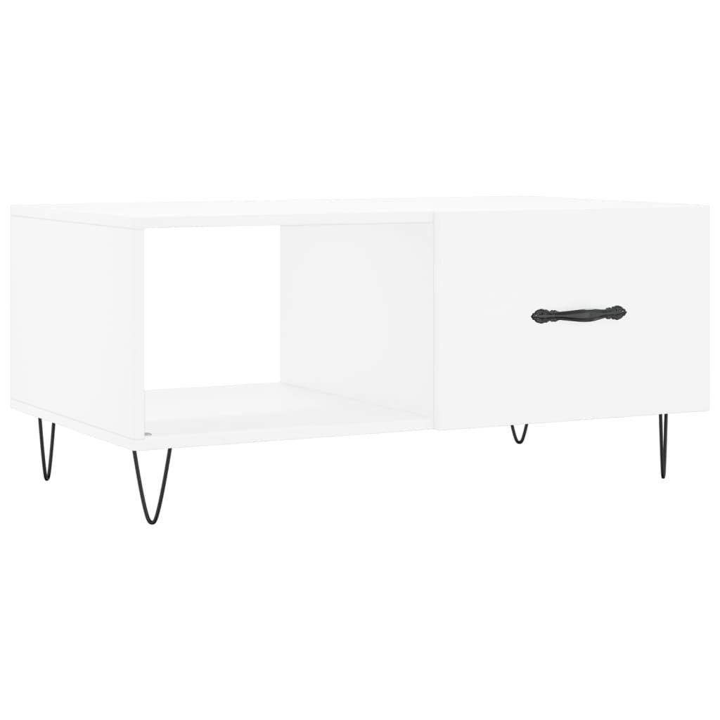 Couchtisch Couchtisch Weiß 90x50x40 cm Holzwerkstoff