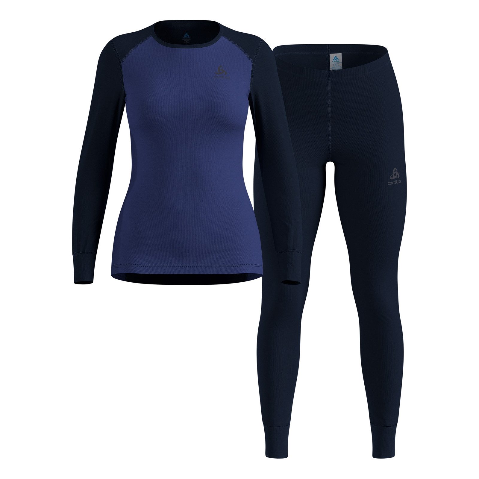 Odlo Thermounterhemd Active WARM Eco Skiunterwäsche-Set (Oberteil + Hose) mit flauschig weicher Innenseite