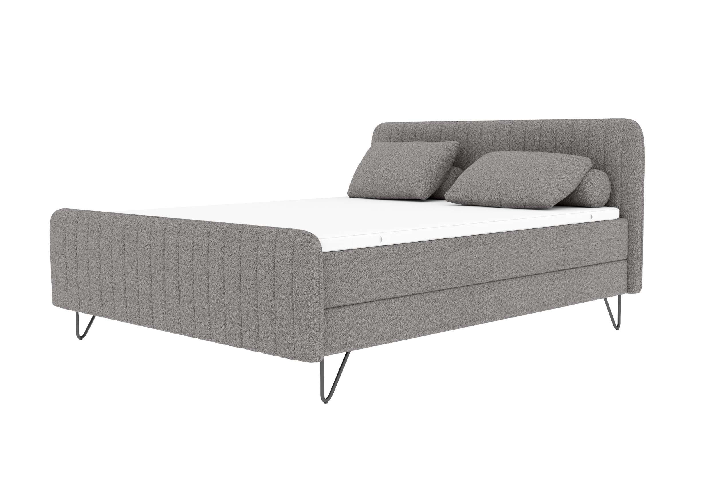 Sofa Dreams Boxspringbett Boxspringbett Aurelio (Schlafzimmerbett, Bett), 140/160/180x200 cm, Bonell-Box, TFK-Matratze, Topper, ohne Kissen