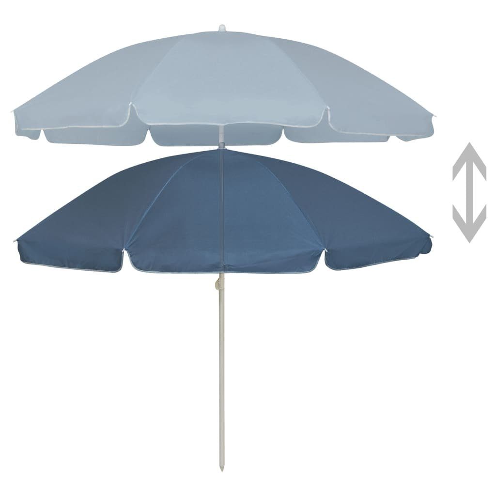 vidaXL Sonnensegel Strandschirm Blau 240 cm, günstig online kaufen
