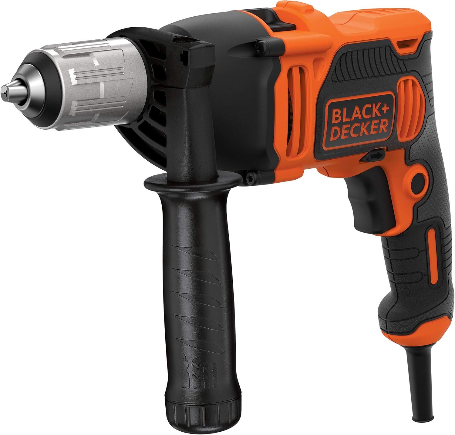 Black + Decker Schlagbohrmaschine 550W 1-Gang Schlagbohrmaschine, 13mm Schnellspannbohrfutter, (1-tlg)