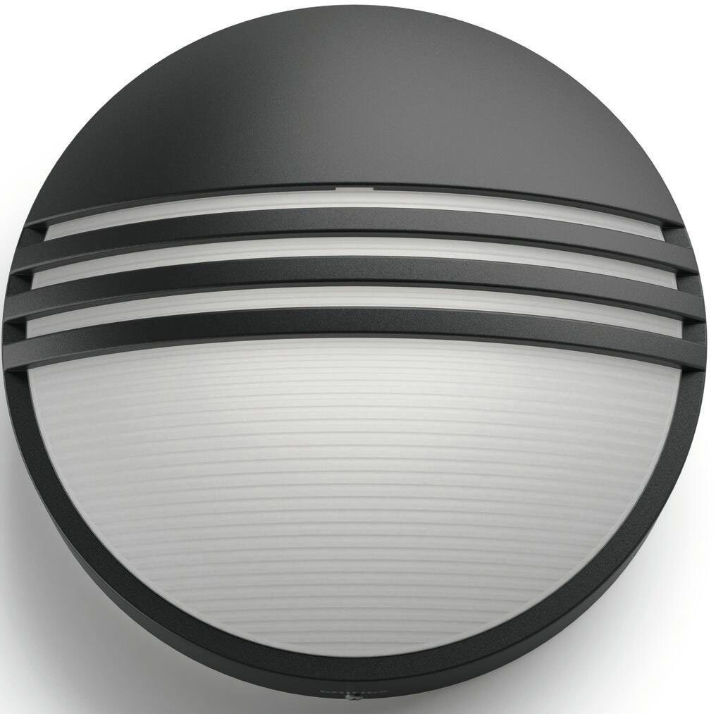 begrenzte Zeit verfügbar Philips Wandleuchte LED myGarden Yarrow, 600lm, integriert, fest LED Wandleuchte Warmweiß, Schwarz