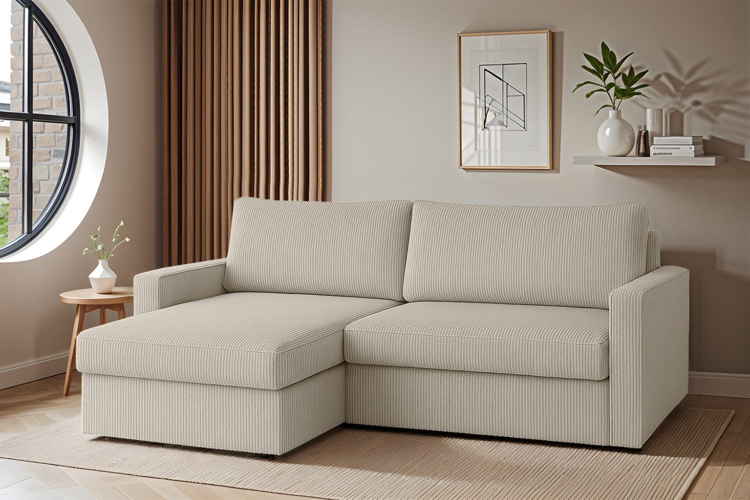 Friderik-EU Ecksofa mit Schlaffunktion und Bettkasten, günstig online kaufen