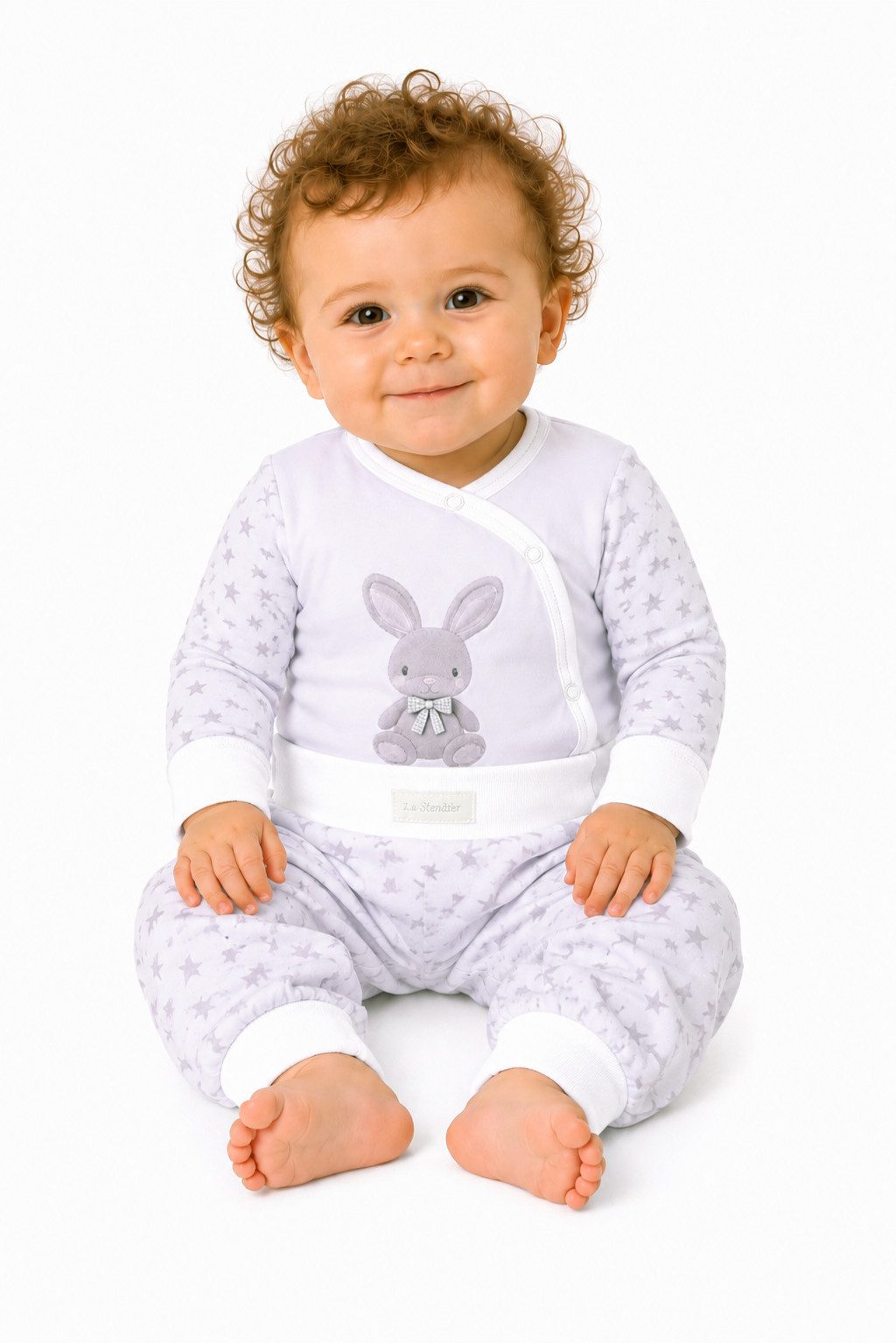 La Bortini Body & Hose Baby Wickelbody und Schlupfhose ein Set für Neugeborene neutral (2-teilig, Anzug, Erstlingsset für Jungen und Mädchen) aus Baumwolle, 44 50 56 62 68 74 80